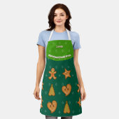 Weihnachtskeks Crew Gingerbread Pals-Green m Schürze (Getragen)