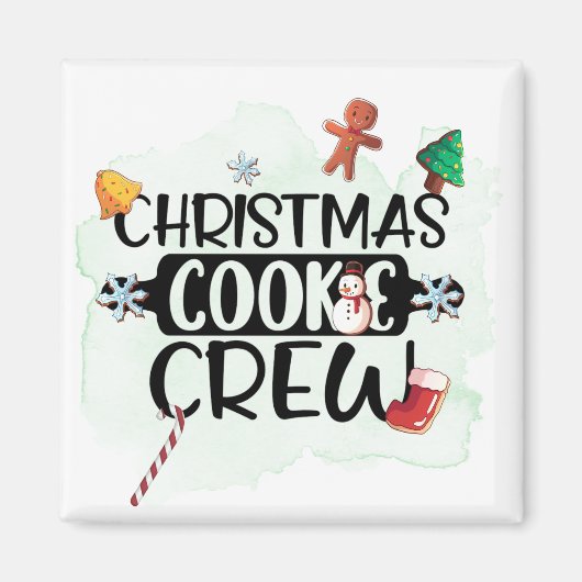 Weihnachtskeks-Crew Magnet (Vorne)