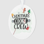 Weihnachtskeks-Crew Ornament (Vorderseite)