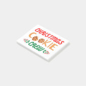 Weihnachtskeks-Crew Post-it Klebezettel (angewinkelt)