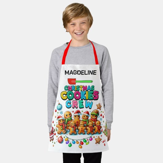 Weihnachtskeks-Crew Schürze (Getragen)