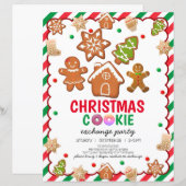 Weihnachtskeks Dekorationskarte der Party Einladun (Vorne/Hinten)