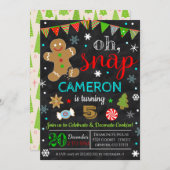 Weihnachtskeks Dekorieren der Party Einladung (Vorne/Hinten)