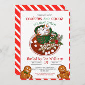 Weihnachtskeks Dekorieren der Party Einladung (Vorne/Hinten)