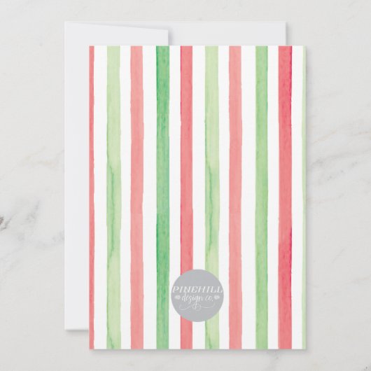 Weihnachtskeks Dekorieren der Party Einladung (Rückseite)