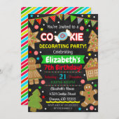 Weihnachtskeks Dekorieren der Party Einladung (Vorne/Hinten)