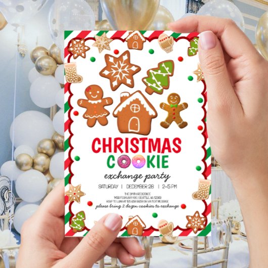 Weihnachtskeks Dekorieren der Party Einladung