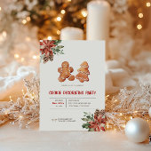 Weihnachtskeks Dekorieren der Party Einladung
