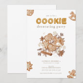 Weihnachtskeks Dekorieren der Party Einladung (Vorne/Hinten)