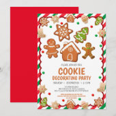 Weihnachtskeks Dekorieren der Party Einladung (Vorne/Hinten)