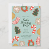 Weihnachtskeks Dekorieren Feiertag Party Einladung (Vorderseite)