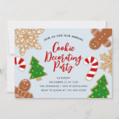 Weihnachtskeks Dekorieren Feiertag Party Einladung (Vorderseite)