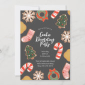 Weihnachtskeks Dekorieren Feiertag Party Einladung (Vorderseite)
