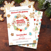 Weihnachtskeks Dekorieren Geburtstagsparty Einladung