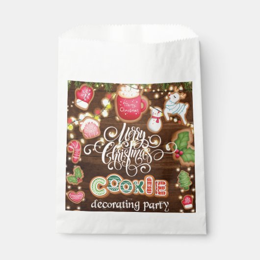 Weihnachtskeks-Dekorieren Geschenktütchen (Vorderseite)