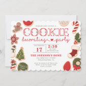 Weihnachtskeks Dekorieren Party Cookie Party Einladung (Vorderseite)