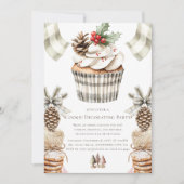 Weihnachtskeks Dekorieren Party Einfach Einladung (Vorderseite)