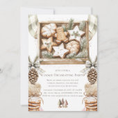 Weihnachtskeks Dekorieren Party Einladung (Vorderseite)