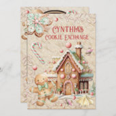 Weihnachtskeks Dekorieren Party Einladung (Vorne/Hinten)