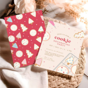 Weihnachtskeks Dekorieren Party Einladung