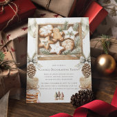 Weihnachtskeks Dekorieren Party Einladung