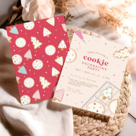 Weihnachtskeks Dekorieren Party Einladung