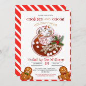 Weihnachtskeks Dekorieren Party Einladung (Vorne/Hinten)