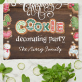 Weihnachtskeks Dekorieren Party Personalisiert Geschirrtuch (Gefaltet)