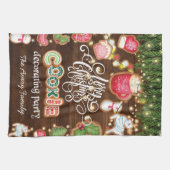 Weihnachtskeks Dekorieren Party Personalisiert Geschirrtuch (Horizontal)