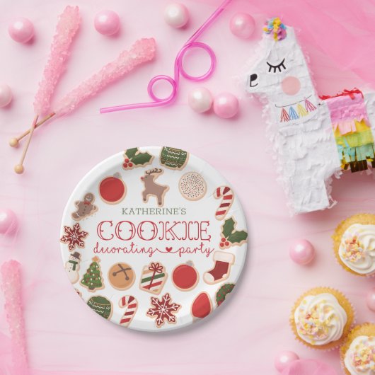 Weihnachtskeks Dekorieren Party-Teller Pappteller (Party)