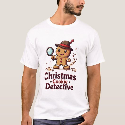 Weihnachtskeks Detektiver T - Shirt (Vorderseite)