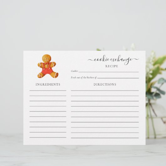 Weihnachtskeks-Ersatz Briefbogen (Stehend Vorderseite)