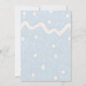 Weihnachtskeks Erster Geburtstagskind Einladung (Rückseite)