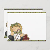 Weihnachtskeks Feiertagspostkarte (Vorne/Hinten)