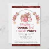 Weihnachtskeks Frost und Dekorieren Party Einladung (Vorderseite)
