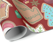 Weihnachtskeks Geschenkpapier (Rolleneckpunkt)