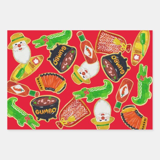 Weihnachtskeks Geschenkpapier Set (Vorderseite)