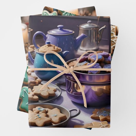 Weihnachtskeks Geschenkpapier Set (Beispiel)