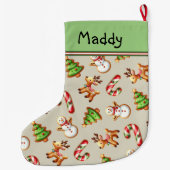 Weihnachtskeks Großer Weihnachtsstrumpf (Rückseite)