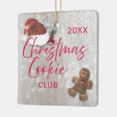 Weihnachtskeks Keramikornament (Links)