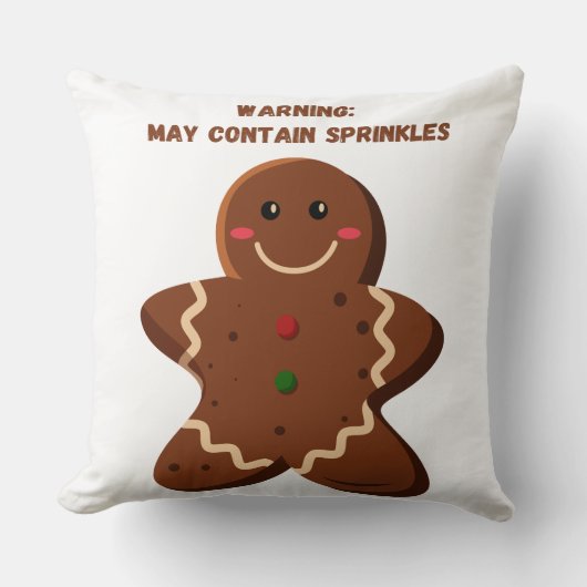 Weihnachtskeks Kissen (Vorderseite)