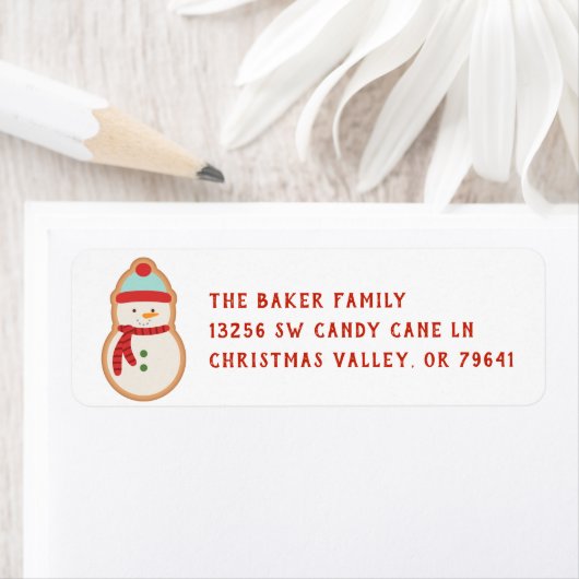 Weihnachtskeks-Label (Insitu)