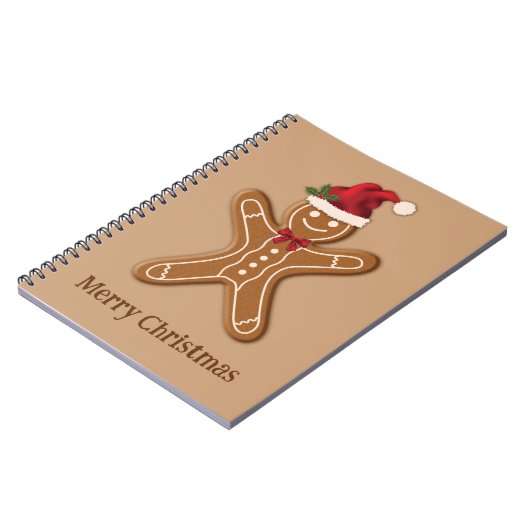 Weihnachtskeks mit Text Notizblock (Linke Seite)