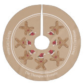 Weihnachtskeks mit Text Polyester Weihnachtsbaumdecke (Vorderseite)