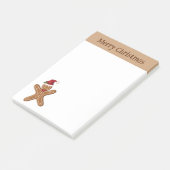 Weihnachtskeks mit Text Post-it Klebezettel (angewinkelt)