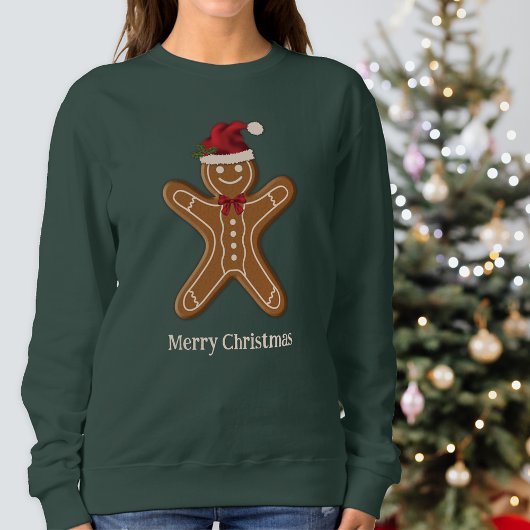 Weihnachtskeks mit Text Sweatshirt