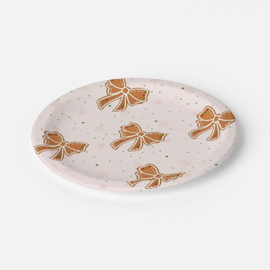 Weihnachtskeks Pappteller (Schrägansicht)