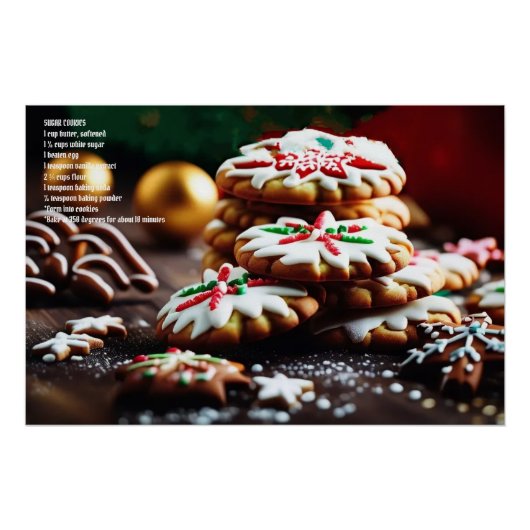 Weihnachtskeks Poster (Vorderseite)