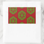 Weihnachtskeks Rechteckiger Aufkleber (Tasche)