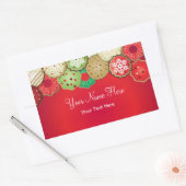 Weihnachtskeks Rechteckiger Aufkleber (Umschlag)